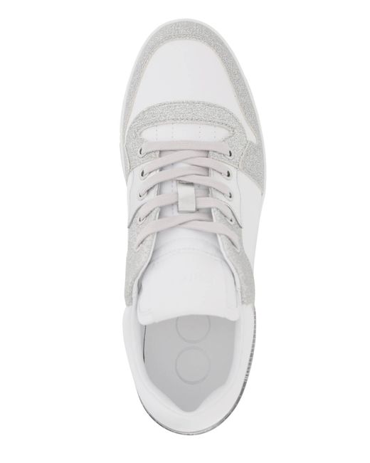 Jimmy Choo Florent Low-top Sneakers in het White