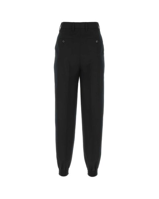 Prada Black Wool Joggers