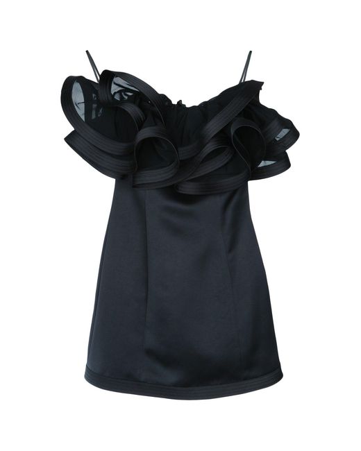 Elisabetta Franchi Black Abito Con Rouge