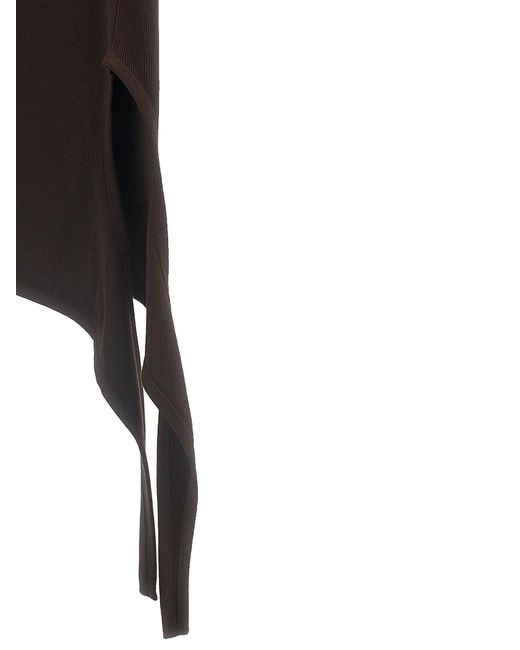 Courreges Brown Undressed Light Knit' Dress