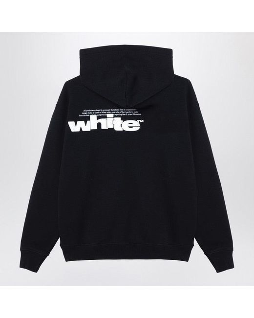 Off-White c/o Virgil Abloh Blue Hoodie With Logo for men