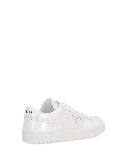 Prada White Downtown Sneakers