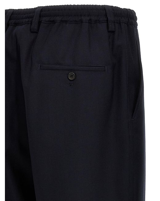 Marni Tropical Woll Crop Hosen in Blue für Herren