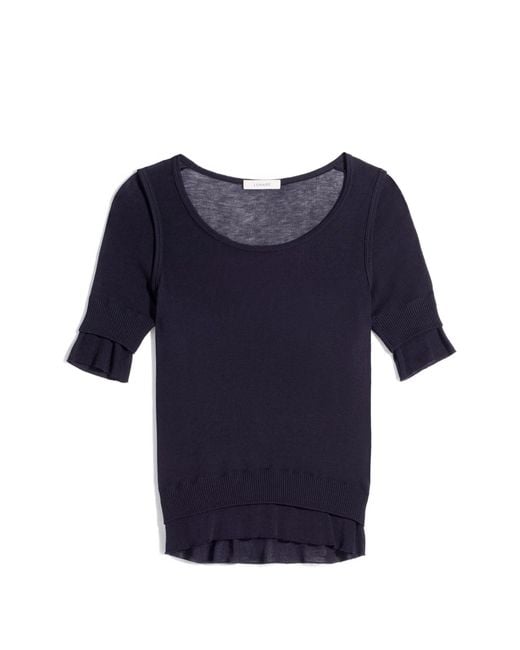Lemaire Blue Silk Blend Top