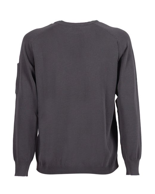 C P Company Gray Knitwear Crew Neck