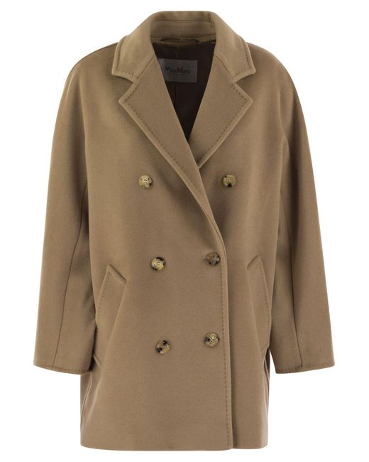 Max Mara Rebus 101801 Icon Short Coat in Natural | Lyst