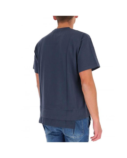 Ambush Blue Cotton T-shirt for men