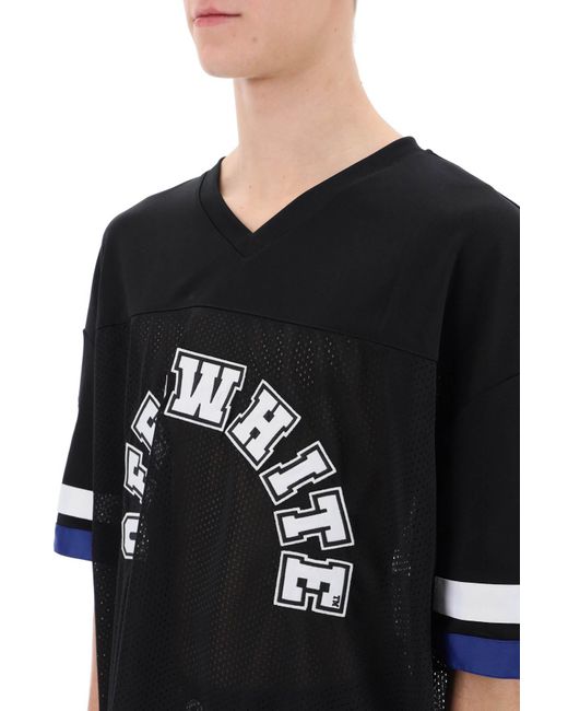 Off-White c/o Virgil Abloh Football T -Shirt mit Flecken in Black für Herren