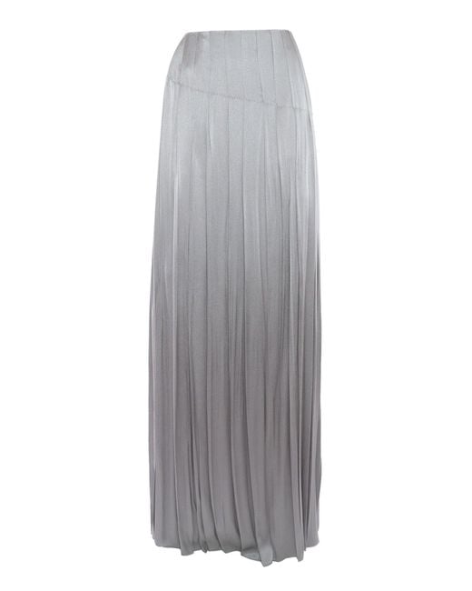 Alberta Ferretti Gray Skirt