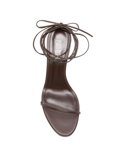 Paris Texas Metallic Open Toe Heels