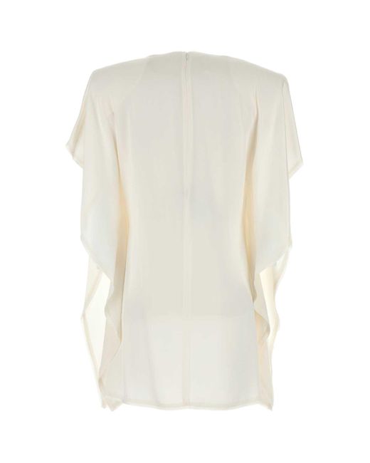 Stella McCartney White Draped Dress