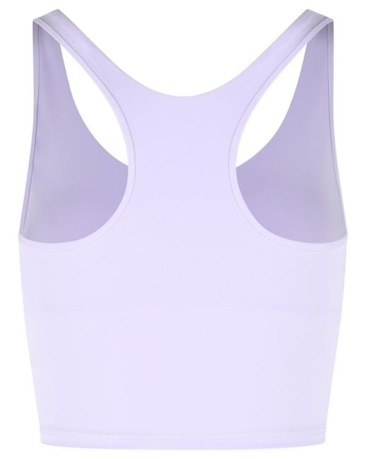 Adidas By Stella McCartney Purple Lilac Polyester Blend Sporty Top
