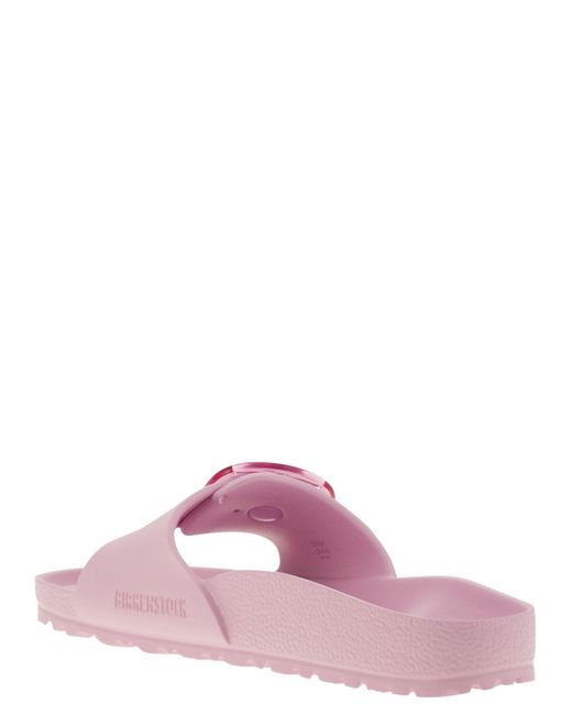 Birkenstock Pink Madrid Big Buckle Eva Slipper mit Schnalle