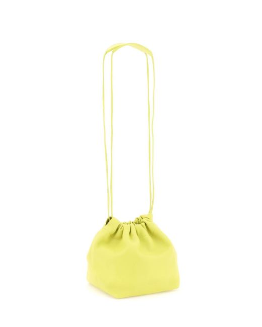 Jil Sander Dumpling Bucket Bag in het Yellow