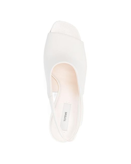 Totême  White Slingback Pumps