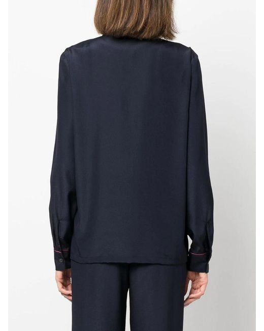 P.A.R.O.S.H. Button-Up Blouse in het Blue