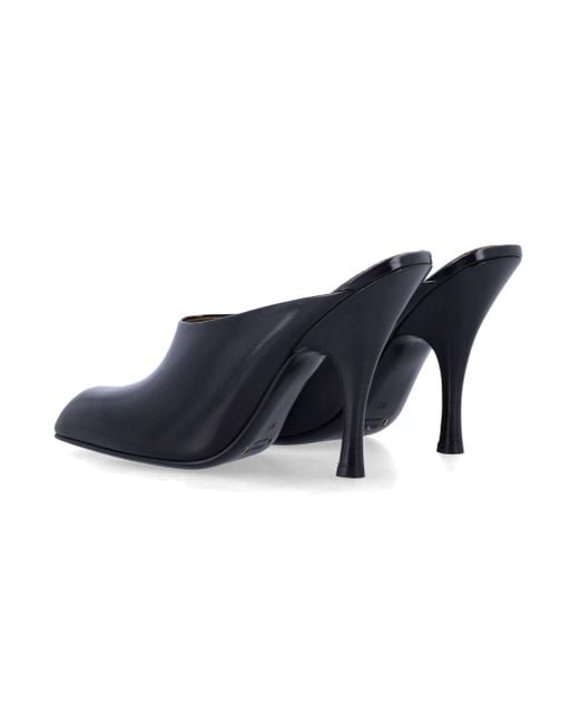 Khaite Blue Leather Mules