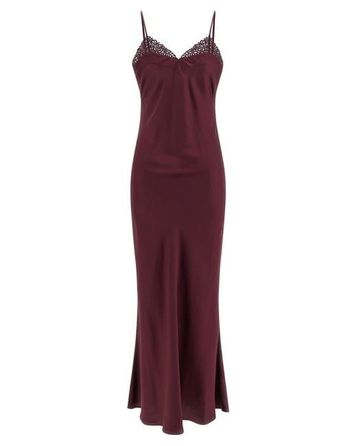 Abito Da Slip Set Gemello di Twinset in Purple