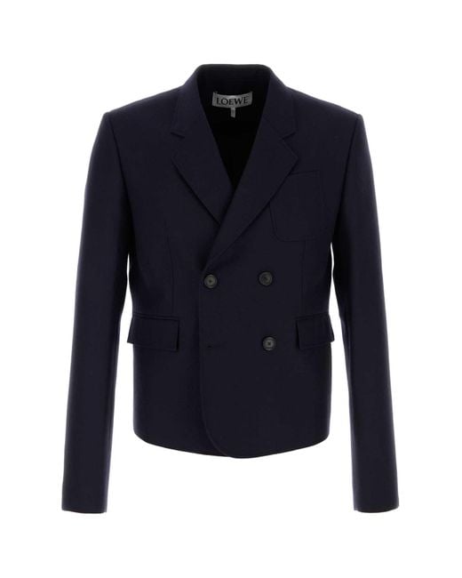 Loewe Blue Wool Blazer for men