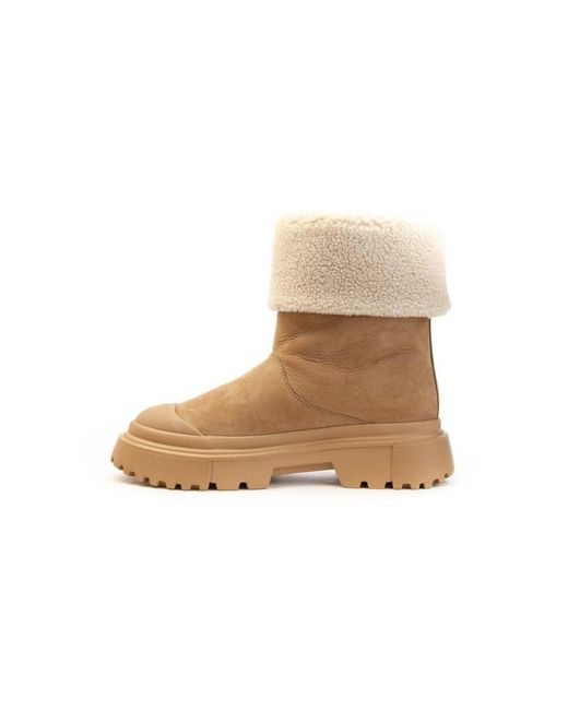 Hogan Natural Stiefel Beige