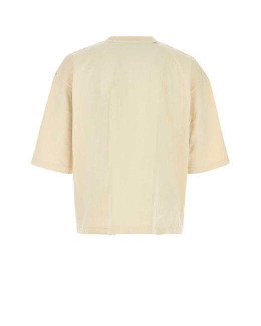 Willy Chavarria White Ivory Cotton Oversize Tears On My Pillow T Shirt