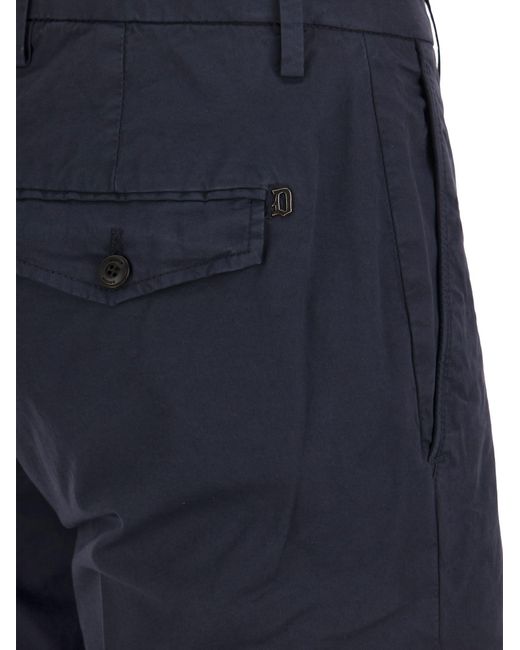 Shorts di cotone Manheim di Dondup in Blue