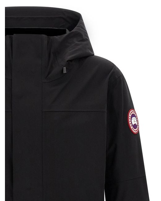 Canada Goose Black 'Rupert' Rain Jacket for men