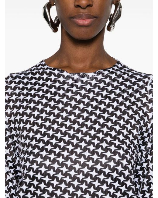 Comme des Garçons Black Printed T-Shirt