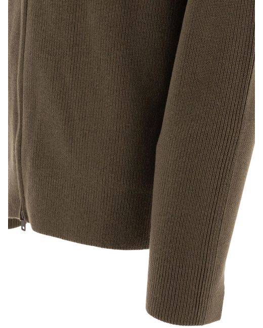 Vince Wool Blend Cardigan in Green für Herren