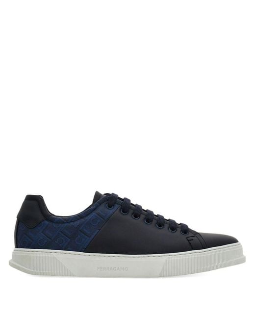 Ferragamo Sneakers Mit Logo-Print in Blue für Herren