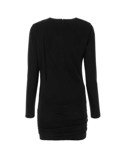 Versace Black Stretch Viscose Mini Dress