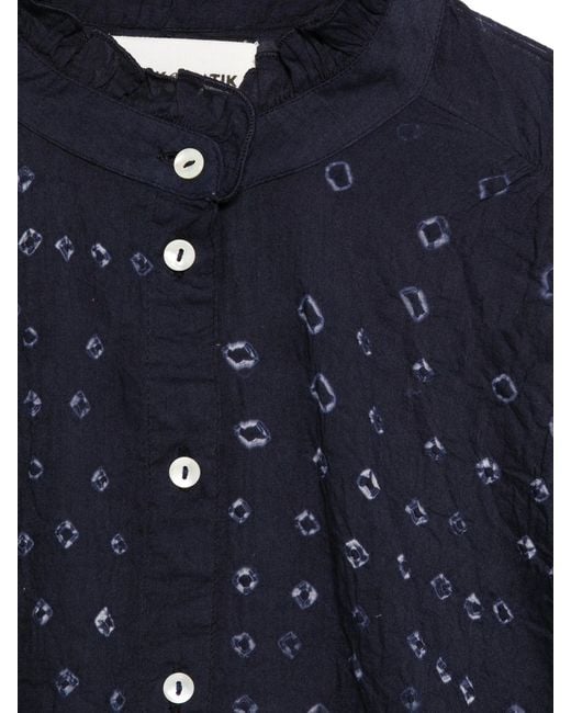 Antik Batik Blue Bandini Blouse