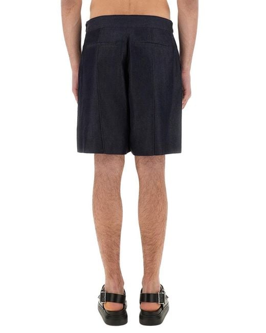 Alexander Mc Queen Short in denim Alexander McQueen de hombre de color Blue