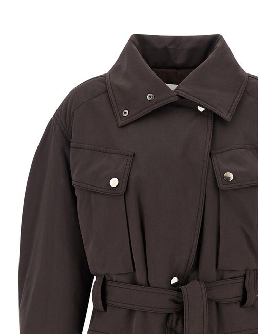 ANDAMANE Black Xandra Jacket Puffer Jackets Brown