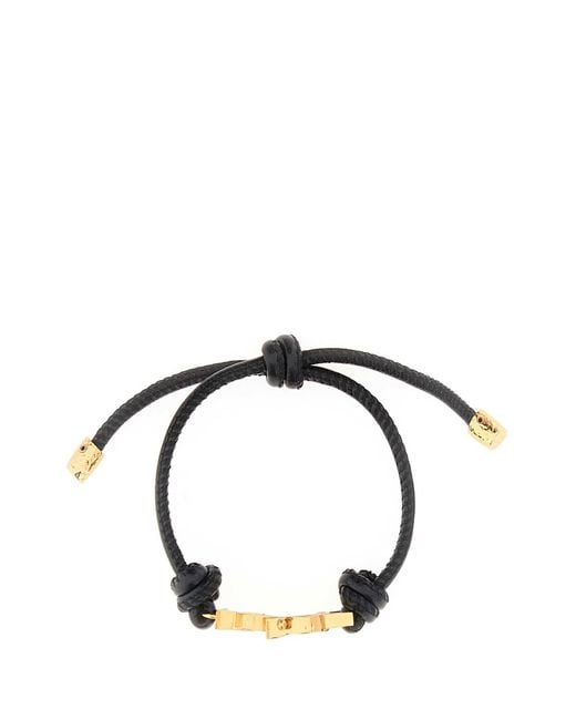Saint Laurent Black Ysl Bracciale