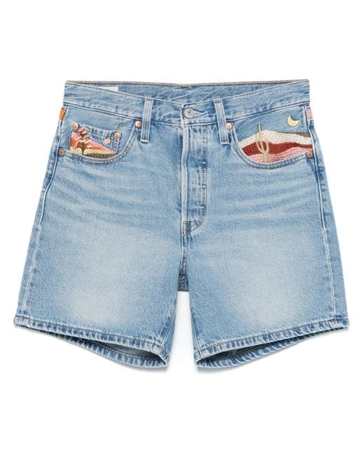 Levi's Blue 501 MID -Oberschenkel Short Desert Utopia kurz