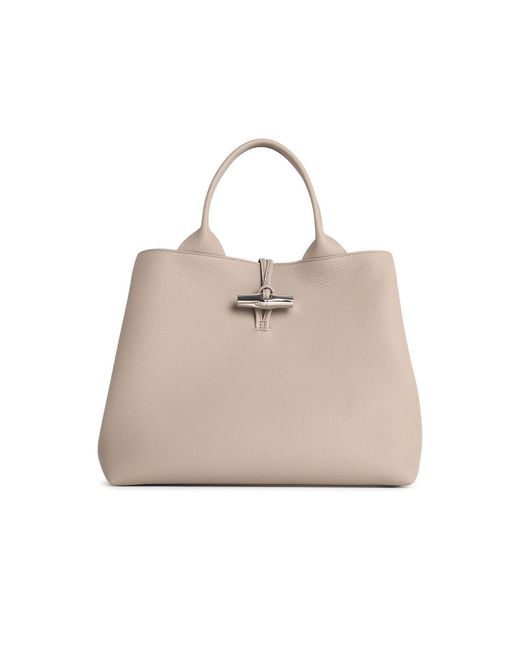 Longchamp Natural Bag With 'L Le Roseau' Handle