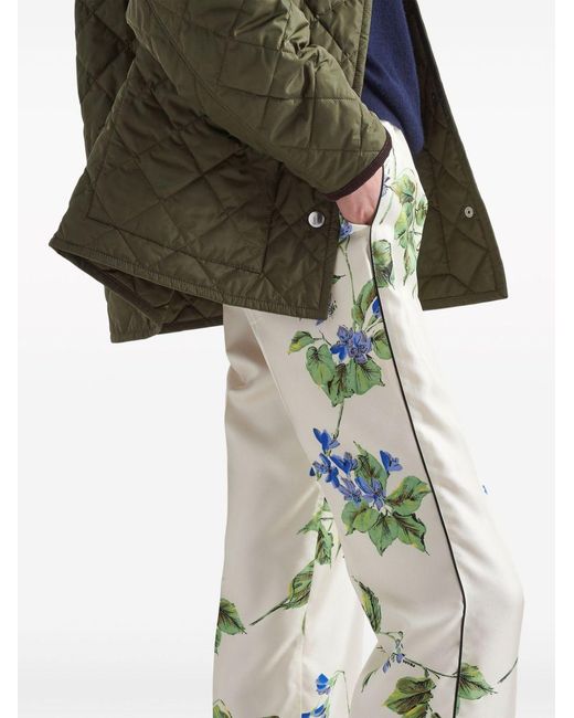 Prada Multicolor Pantalone Twill Viola