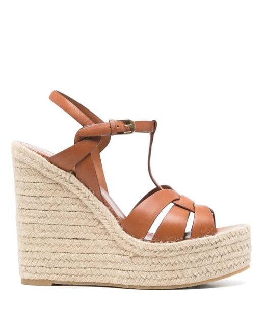 Saint Laurent Brown Espadrille 85 Tribute Ws Main