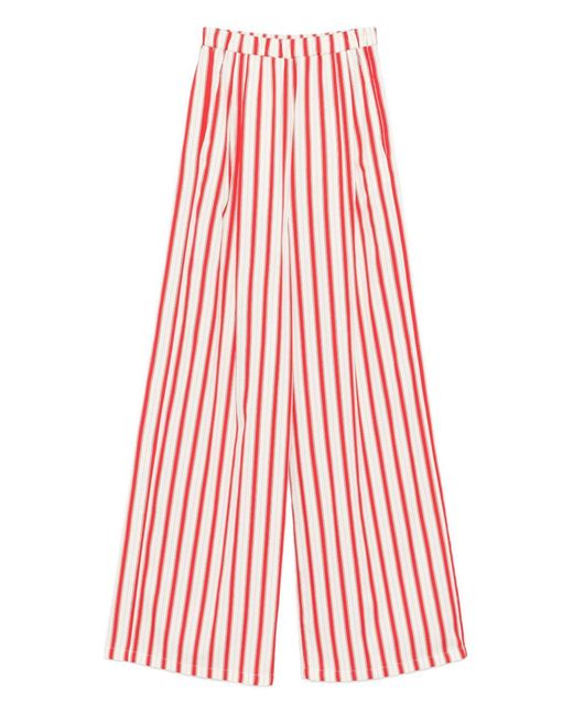 Forte_forte Red Striped Trousers