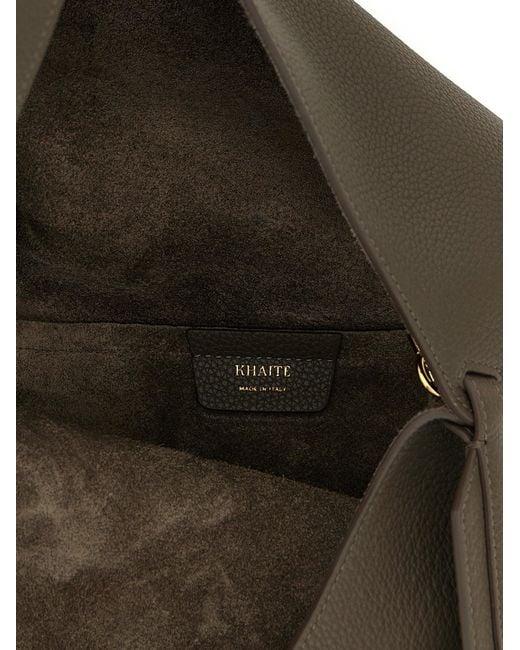 Khaite Metallic 'Lotus Small' Einkaufstasche