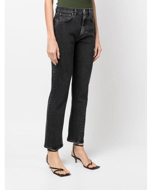 Totême Black Twisted Seam Denim Jeans