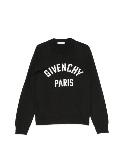 Givenchy Black Crew Neck Sweater for men