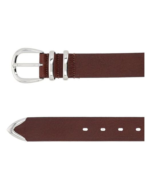 sunflower Brown Leather Belt for men