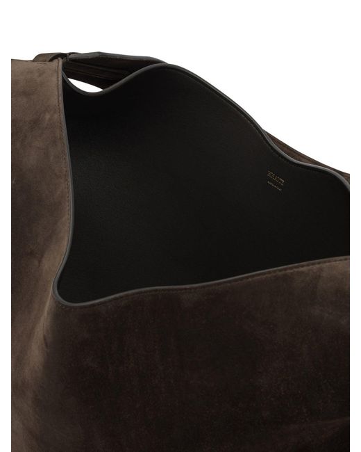 Khaite Black Calf Leather Shoulder Bag