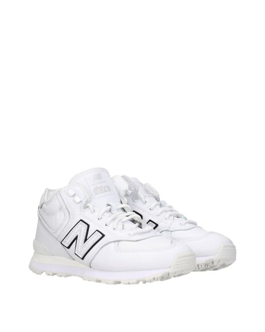 New Balance White Sneakers Juny Watanabe Uomo Pelle Bianco for men