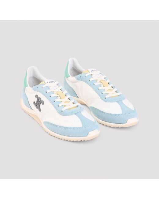 Céline Blue Low Top Racer Sneaker Triomphe