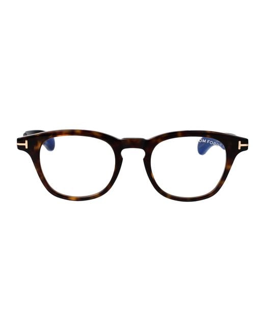 Tom Ford Black Round Optical Ft5976 B 052 for men
