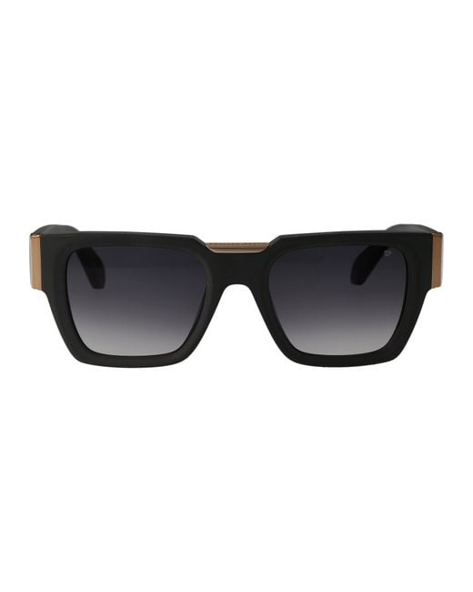 Philipp Plein Black Sunglasses for men