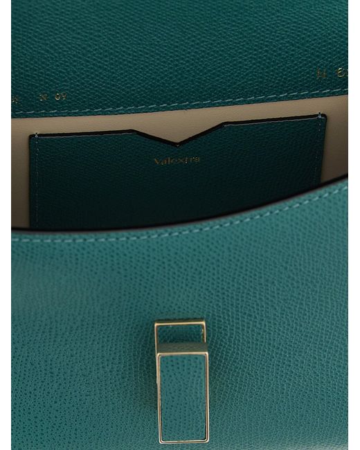 Valextra Green Micro 'iside' Crossbody -Tasche